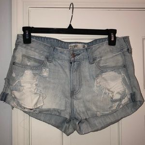 Abercrombie and Fitch Low-Rise Denim Shorts